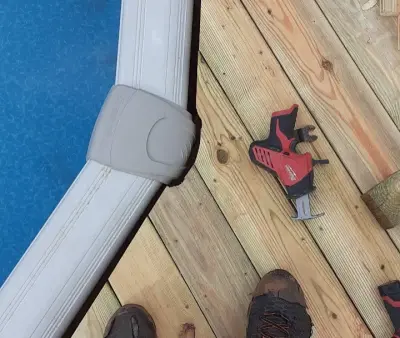 Swimming Area Deck — Deck Building & Repair project by K & S Exterior Construction And Remodeling