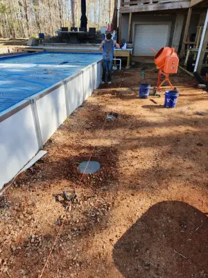 Pool Deck Setup — Deck Building & Repair project by Freeman Home Repair