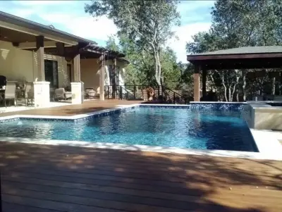 Swimming Area Patios — Deck Building & Repair project by Quality Custom Decks
