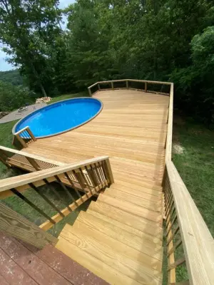 Swimming Decks — Deck Building & Repair project by ABC Home Improvements
