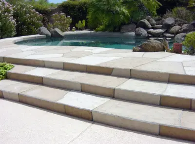 Swimming Area Patios — Deck Building & Repair project by Deck Services, Inc.