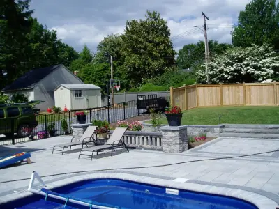 Parkside Pool Patio and Landscape — Deck Building & Repair project by Metro Landscape & Construction, Inc
