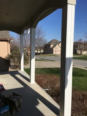 Porch Composite Post and Railing Renovation — Deck Building & Repair project by Sterling Pride Construction LLC