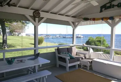 Kent Island Waterfront Pavilion — Deck Building & Repair project by Porch Enclosure Systems