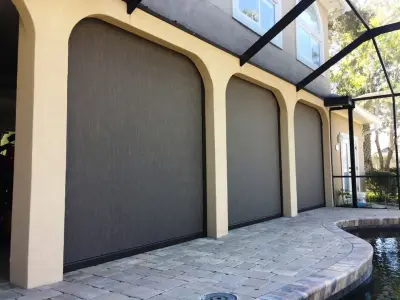 Queens Harbour Private Residence Power Screens by First Coast Shade