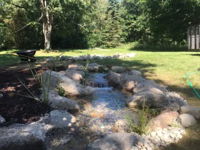 Koi Pond Kalamazoo, MI — Landscape Construction project by Platinum Ponds & Landscaping