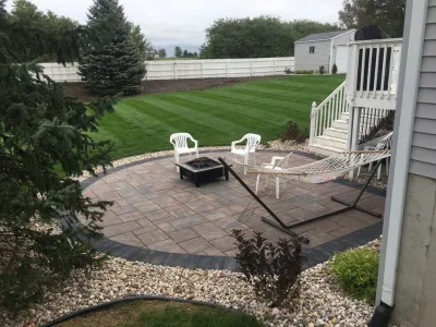 Paver Patio Grand Rapids MI — Landscape Construction project by Platinum Ponds & Landscaping