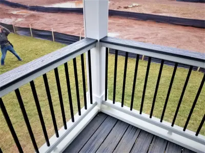 Handrail Installation — Deck Building & Repair project by Bella Home Improvement Contractors