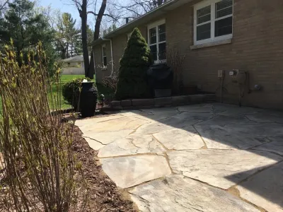 Landscape Patio Kalamazoo, MI — Landscape Construction project by Platinum Ponds & Landscaping