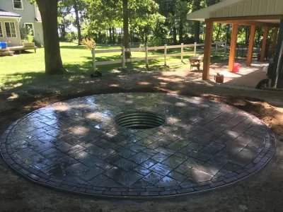 Fire Pit Installation Kalamazoo, MI — Landscape Construction project by Platinum Ponds & Landscaping