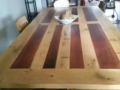 Repurposed Wood Dining Table by Diamond K Woodworks LLC