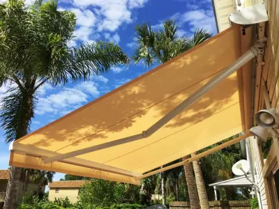 Retractable Awning - Residential Project (Atlantic Beach) — Deck Building & Repair project by First Coast Shade