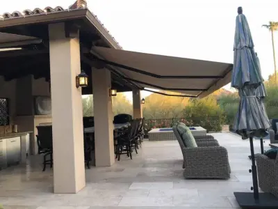 Extendable Canopies — Deck Building & Repair project by A To Z Shades And Shutters
