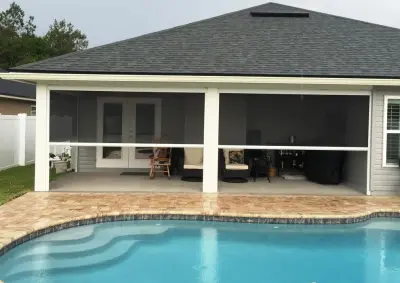 Panther Creek Private Residence - Retractable Screens — Deck Building & Repair project by First Coast Shade