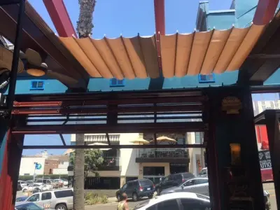 Rock'N Fish Selected Infinity Canopy for Their Outdoor Patio Shade by Infinity Canopy