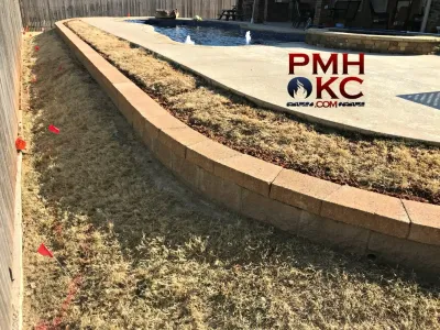 Retaining Walls — Landscape Construction project by PMH Construction LLC.