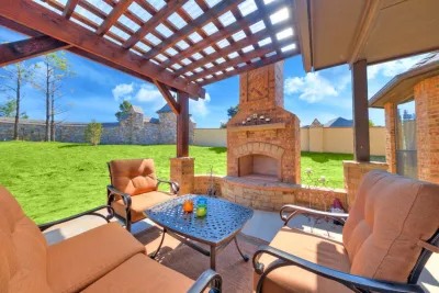 Outdoor Fireplaces — Landscape Construction project by PMH Construction LLC. in Edmond