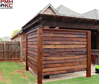 Privacy Walls — Landscape Construction project by PMH Construction LLC.