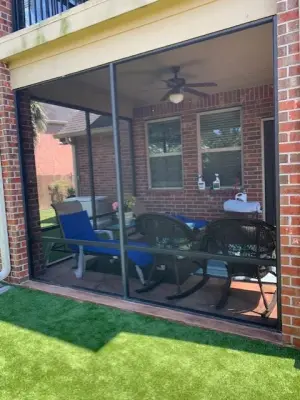 Houston TX Patio Enclosure Screens — Deck Building & Repair project by Lone Star Patio Builders, LLC.