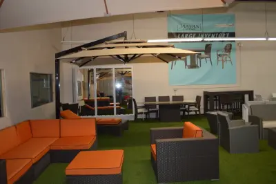 exhibition space featuring a water fountain — Deck Building & Repair project by Jaavan Patio