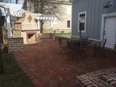 Tartan Ridge Fireplace and Arbor — Landscape Construction project by Pony Lawncare And Landscaping in Dublin