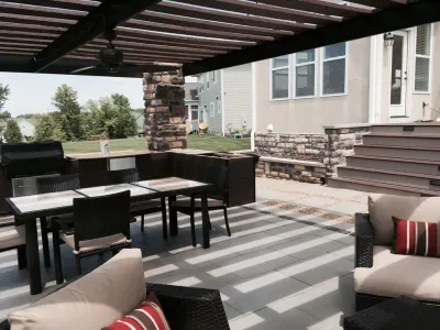 Contemporary Outdoor Living — Landscape Construction project by Pony Lawncare And Landscaping