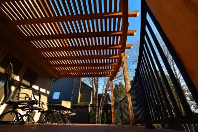 Modern Rounded Deck and Pergola — Deck Building & Repair project by Creative Concepts & Design, LLC