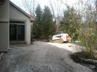 Fireplace in Wedgewood — Landscape Construction project by Pony Lawncare And Landscaping