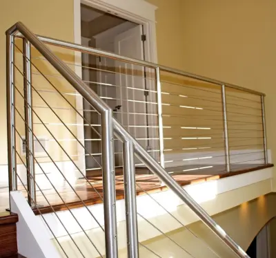 Stairway Cable Railing — Deck Building & Repair project by Ultra-tec