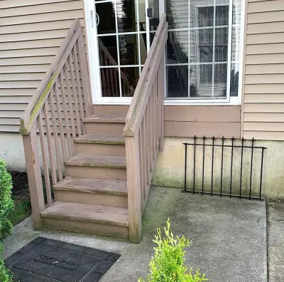 Staircase Renewal — Deck Building & Repair project by DiBuonaventura Design LLC