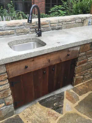 Outdoor Kitchens — Landscape Construction project by Poole's Stone And Garden, Inc.