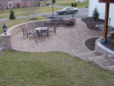 Paver Patios — Landscape Construction project by Precision Landscape & Lawn Care