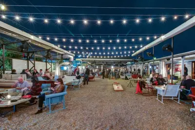 The largest Infinity Canopy to date measuring 50 feet by 50 feet by Infinity Canopy