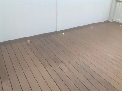 Pecan Timbertech Decking by The Deck Guy