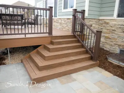 Timbertech golf course patio — Deck Building & Repair project by Sundeck Designs LLC