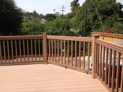 Tom's Timber Technology Railing by The Patio Cover Deck And Fence Co.