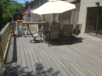 Island Mist TREX Decking by The Deck Guy