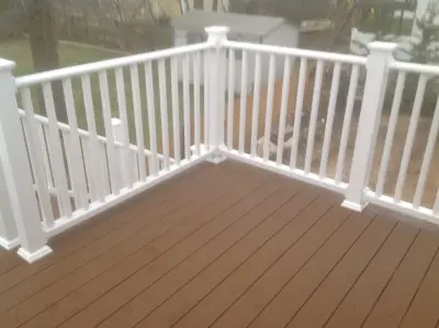 Saddle TREX Decking by The Deck Guy