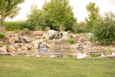 Rural Amish Country Pond — Landscape Construction project by Premiere Aquascapes in Millersburg
