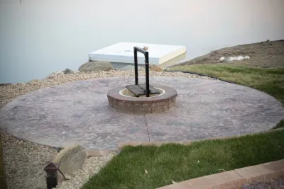 Ditmer Water Feature, flagstone steps, field stone accents and enchanted garden — Landscape Construction project by Premiere Aquascapes