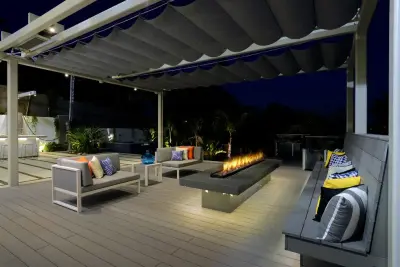 Dual Rows of 6' Wide by 23' Long Infinity Canopy with Metallica Platinum by Infinity Canopy