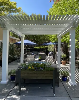 Independent Ultra Lattice with Square Pillars — Deck Building & Repair project by SC Construction