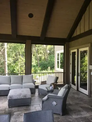 Porch with Vinyl Covering — Deck Building & Repair project by Minnesota Screens