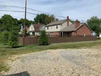 Vinyl Fence Setup — Deck Building & Repair project by Classic Decks & Fence LLC