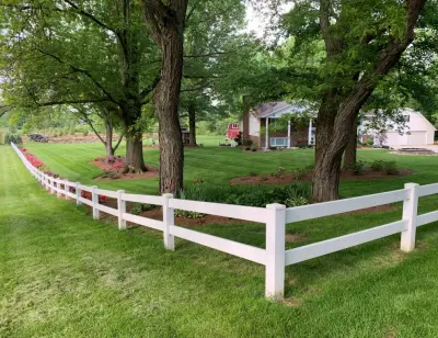 Vinyl Boundary Fence — Deck Building & Repair project by Classic Decks & Fence LLC