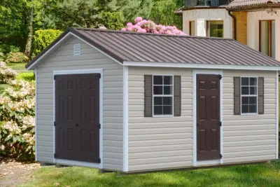 Portable Vinyl Storage Sheds — Deck Building & Repair project by Esh's Utility Buildings