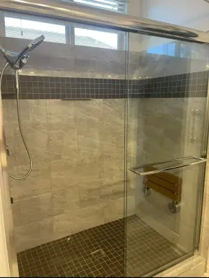 Shower with Accessibility — Deck Building & Repair project by Durabuild Construction Inc.