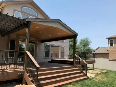 Westminster Patio Structure with Pergola and Deck — Deck Building & Repair project by Integrity Building And Remodeling