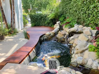 Timber patio by Olis Wood Inc.
