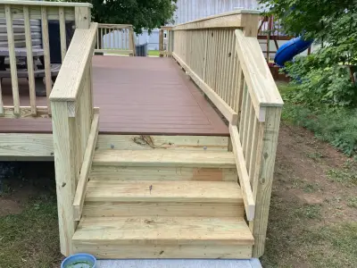 Timber Patios — Deck Building & Repair project by Comfort Zones By Design LLC